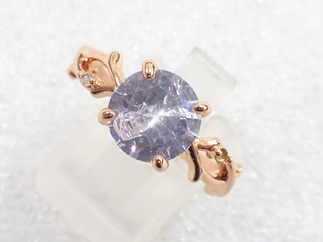 JAPANESE KIMONO / ANTIQUE CRYSTAL RING (SIZE 15.5)